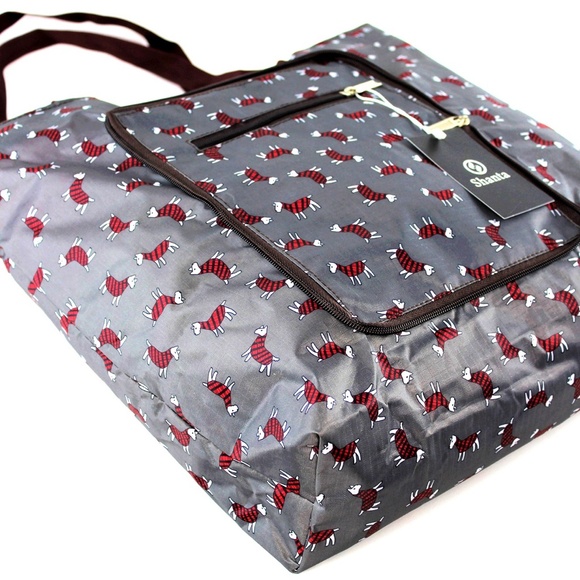 Foldable Zippered Tote Bag Lightweight - Picture 5 of 8